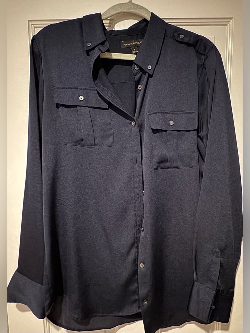 Banana Republic Women’s Navy Button-Up Shirt